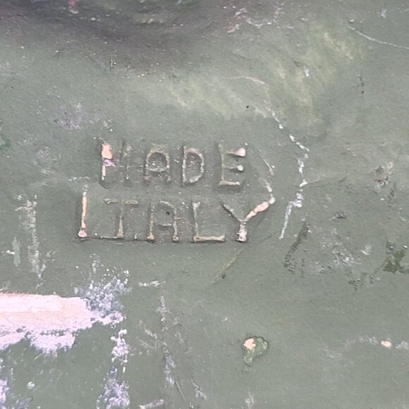 Vintage Italy Chalkware Nativity Set 1950's Replacement Figures Painted Set of 3 - Picture 6 of 10